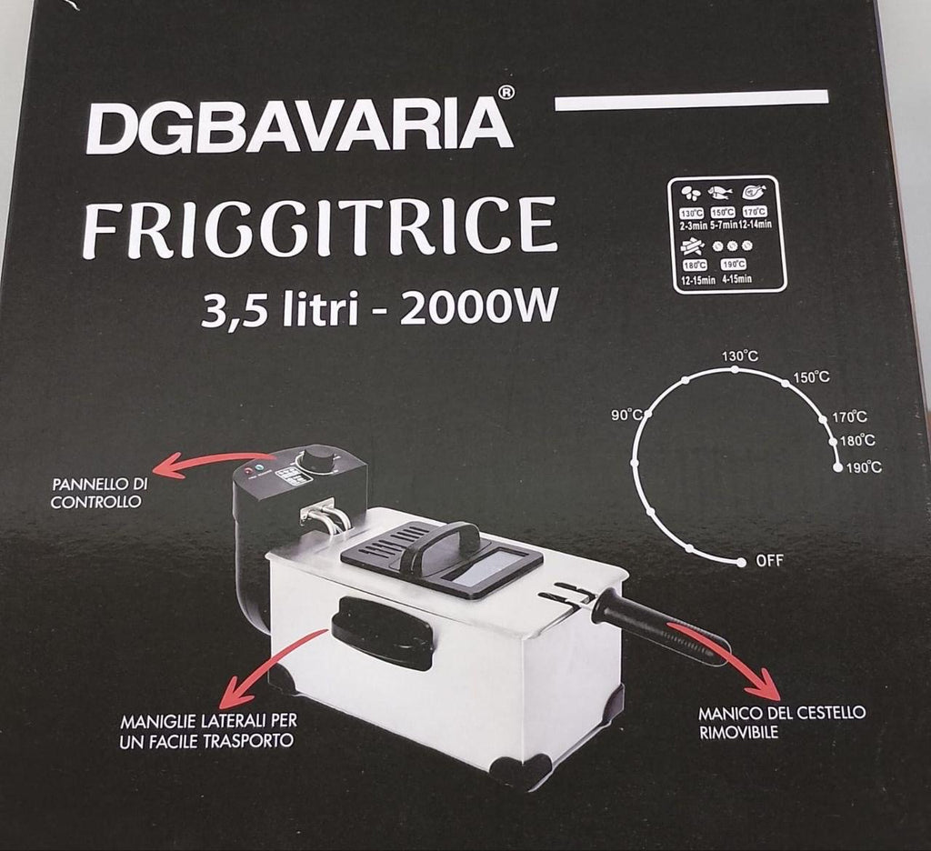 Friggitrice ad Olio Bavaria 3,5 Litri – Croccantezza Perfetta