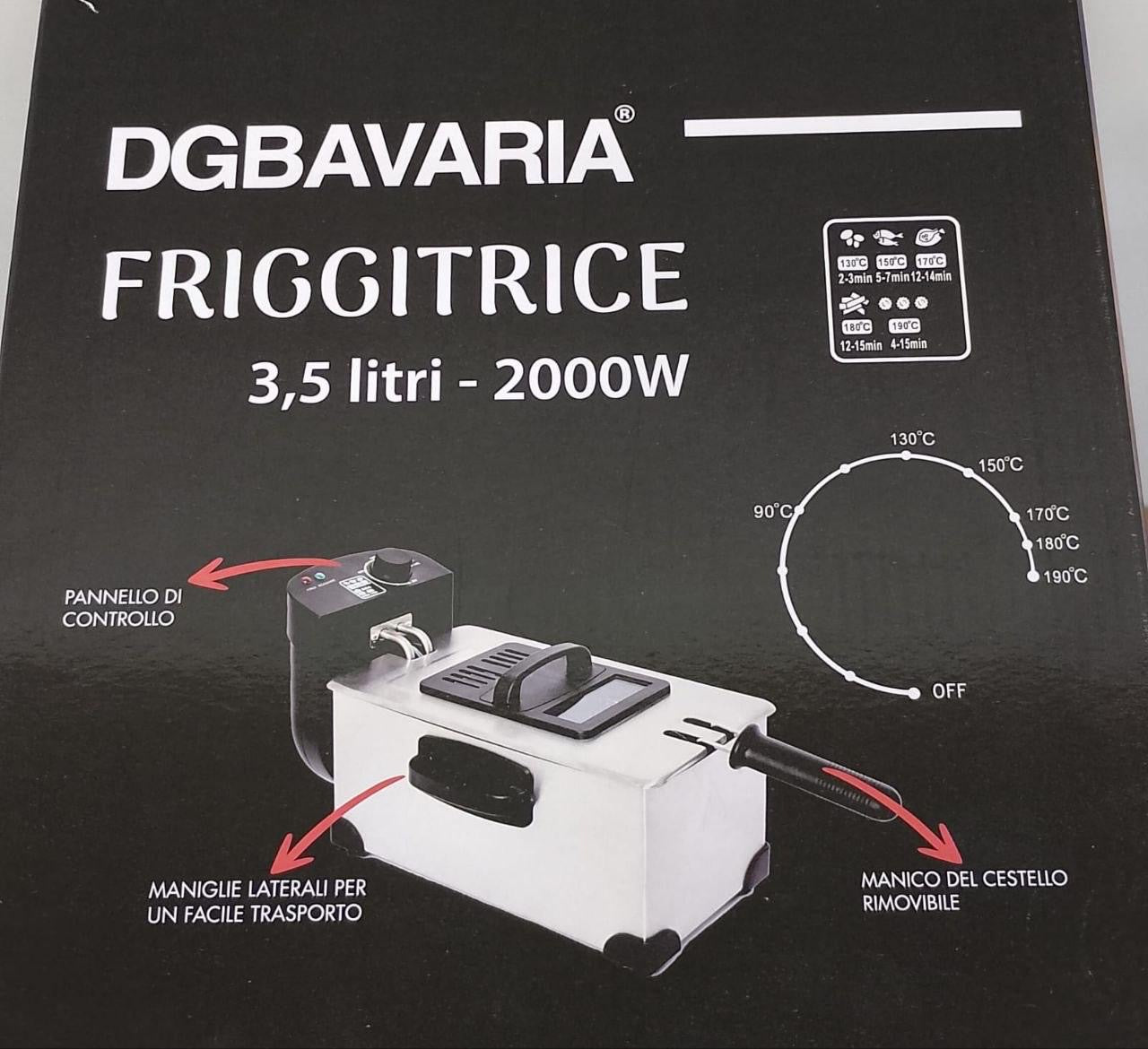 Friggitrice ad Olio Bavaria 3,5 Litri – Croccantezza Perfetta
