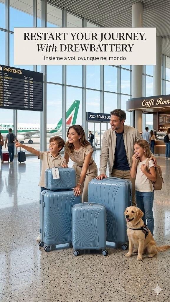 Kit 4 Valigie Trolley con Ruote – Perfette per Ogni Viaggio
