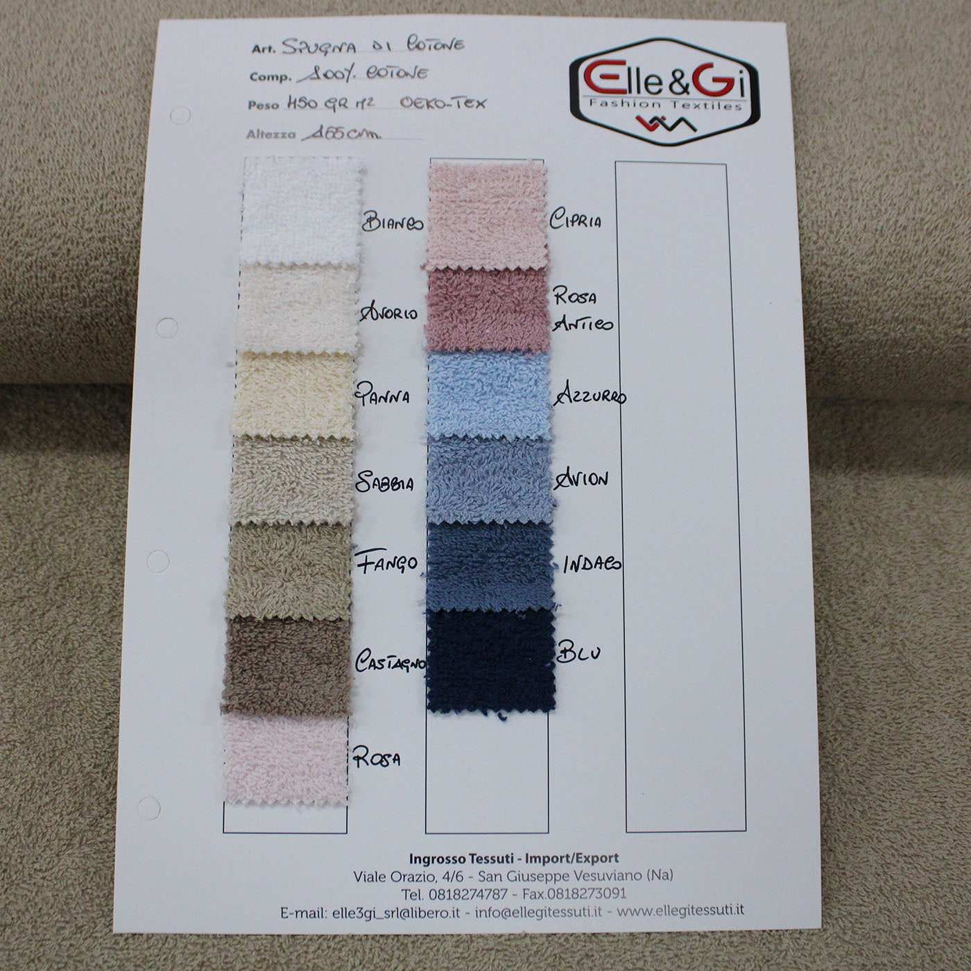 Spugna di Cotone 450 gr – Morbida, Assorbente e di Qualità