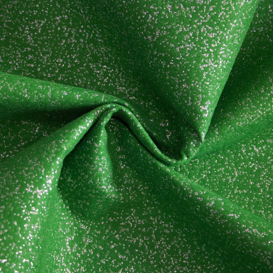 Pannolenci Feltro 1mm Glitter Argento