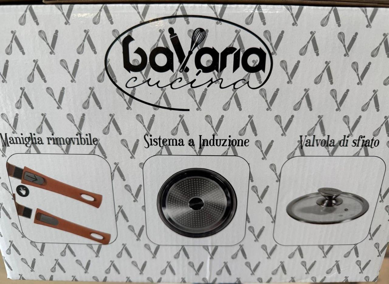 Batteria 14 pezzi in pietra Lavica Antiaderente