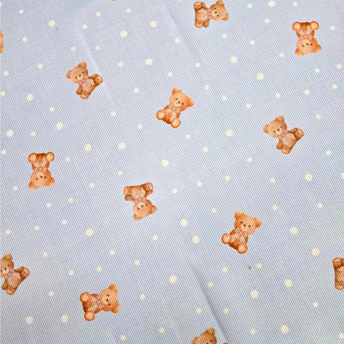 Piquet Di Cotone Orsetto Pois