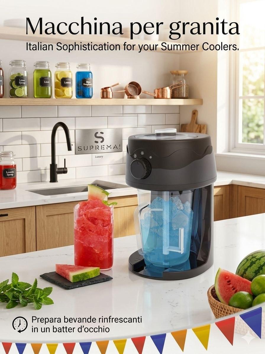 MACCHINA PER GRANITA – FRESCHEZZA ISTANTANEA A CASA TUA