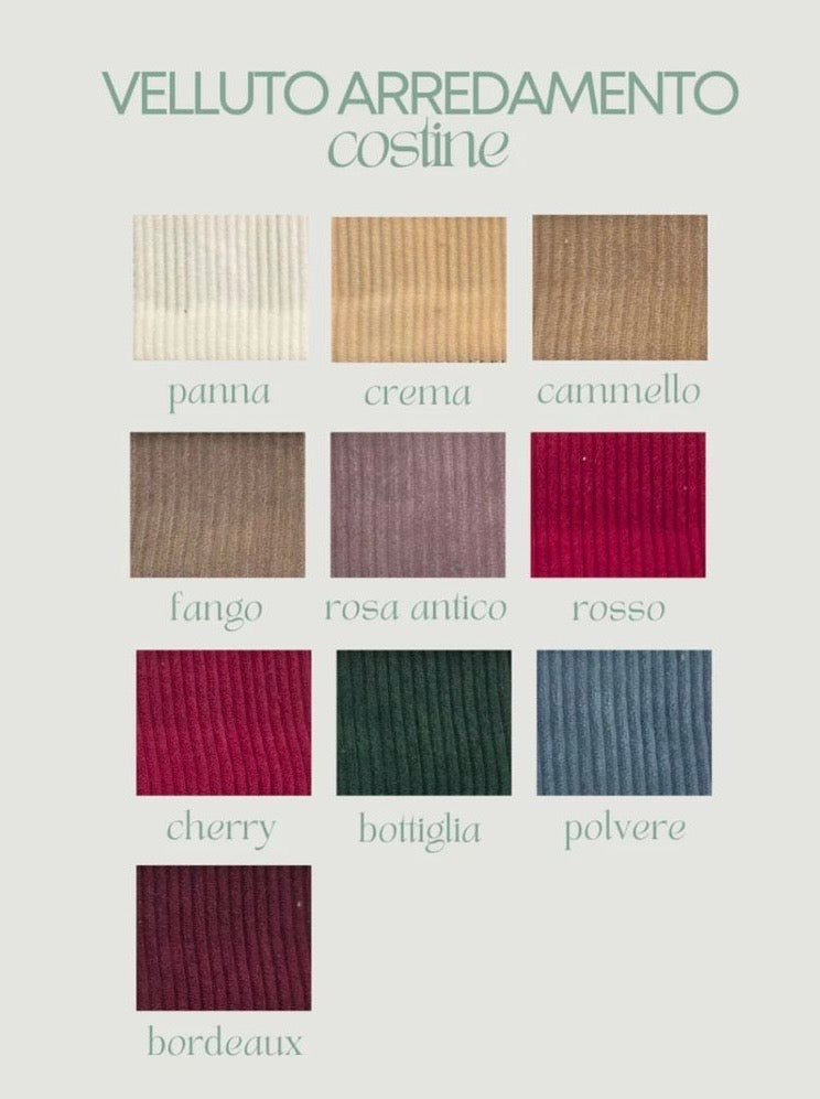 Velluto arredamento costine