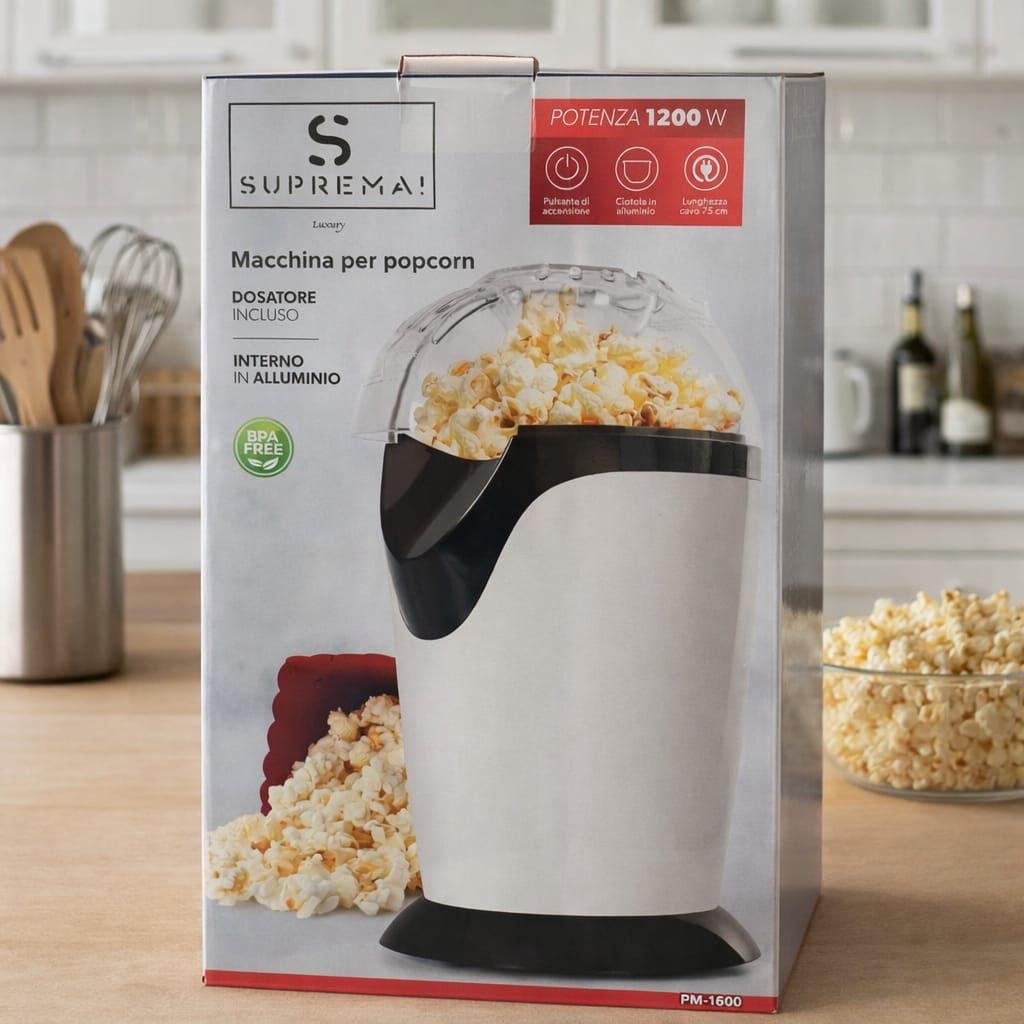 MACCHINA PER POPCORN CON DOSATORE – SNACK PERFETTI IN UN ATTIMO