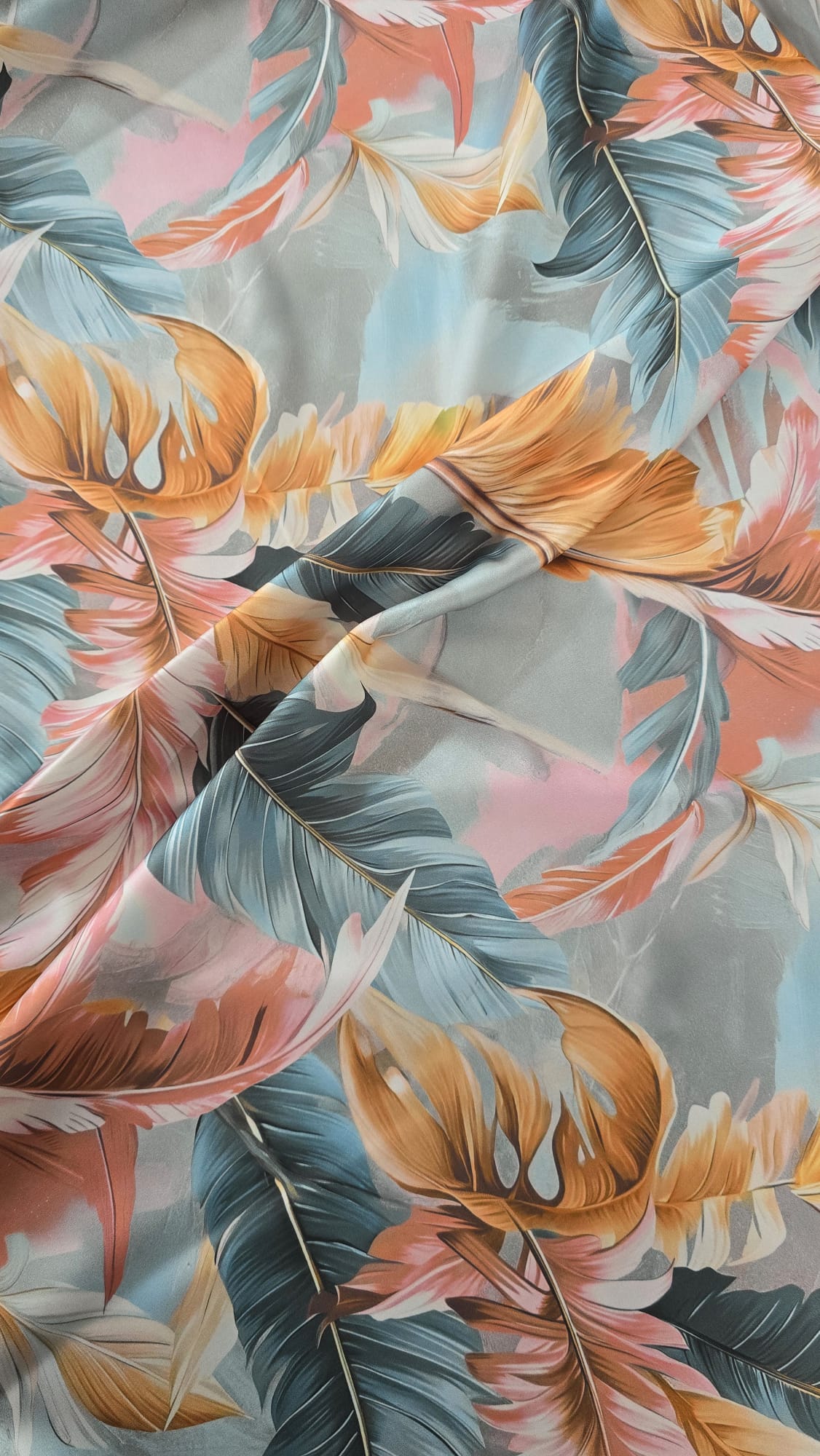 Tessuto Di Lino Eleganza Floreale