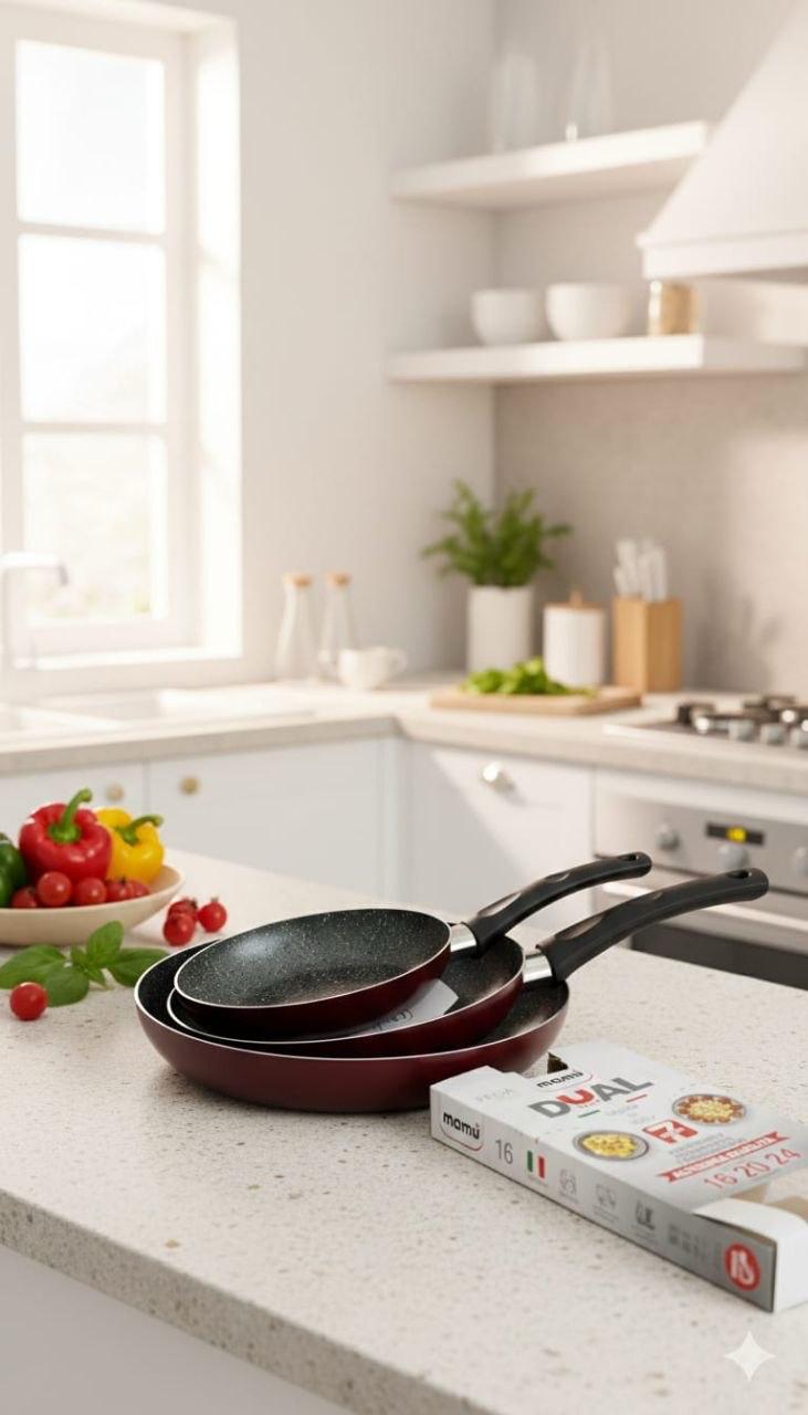 Set 3 Padelle Antiaderenti – Cucina Facile e Senza Attaccare
