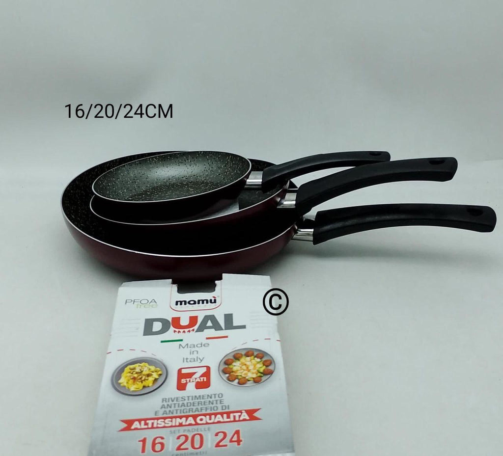 Set 3 Padelle Antiaderenti – Cucina Facile e Senza Attaccare
