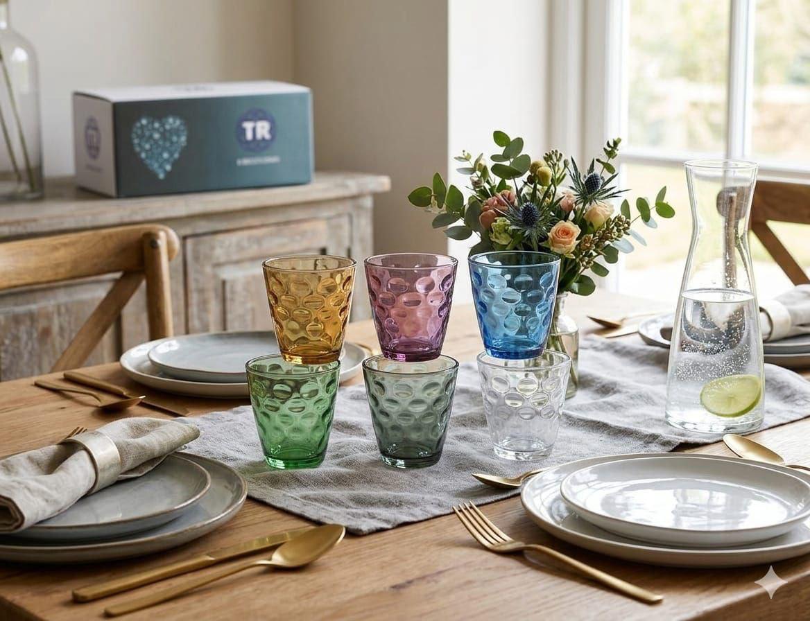 Set 6 Bicchieri Colorati – Porta Allegria sulla Tua Tavola