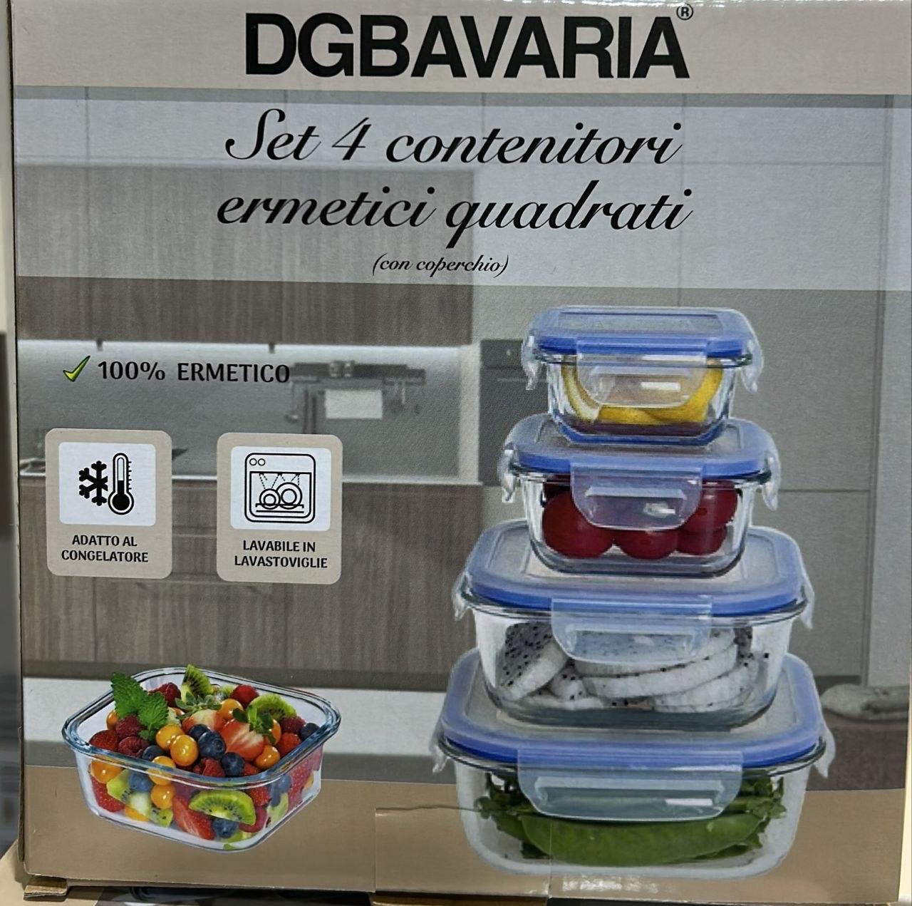 Set 4 Contenitori Quadrati Ermetici – Freschezza Garantita!