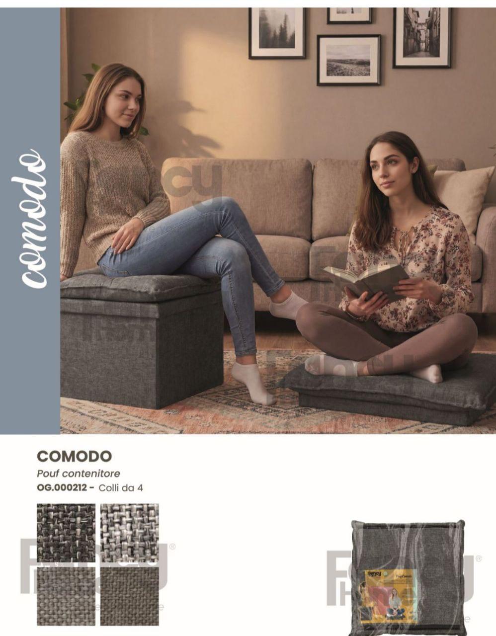 Pouf Contenitore Pieghevole – Pratico e Confortevole