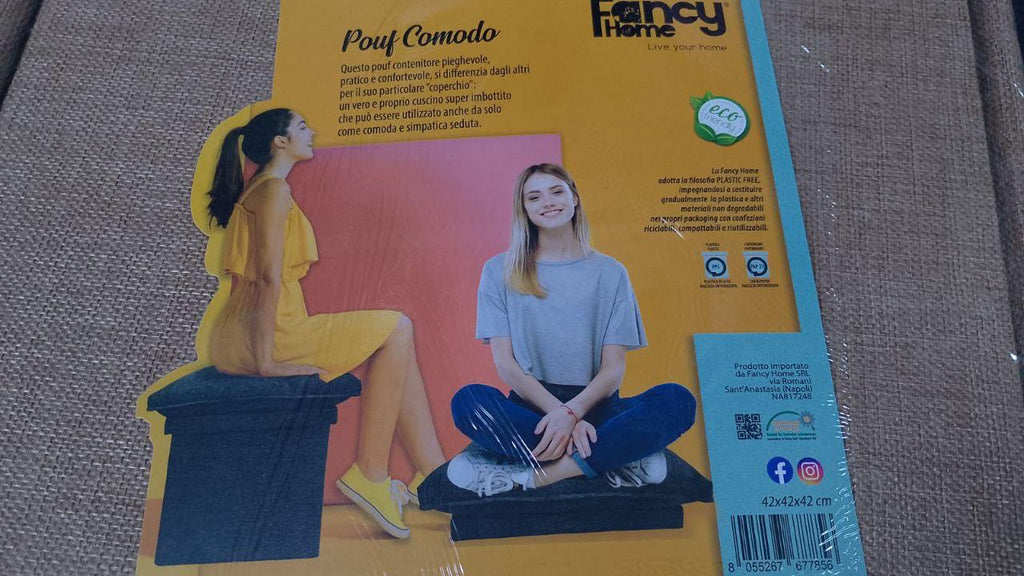 Pouf Contenitore Pieghevole – Pratico e Confortevole