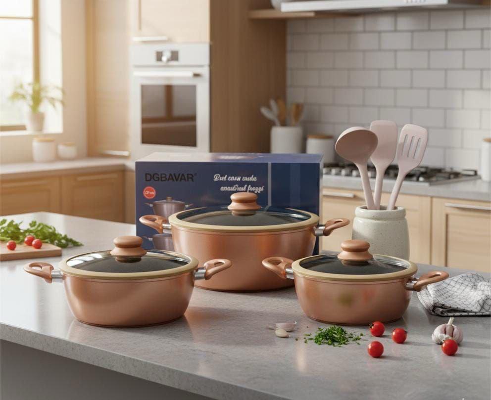 Set Casseruole & Mestoli 11+5 – Cucina Facile e Elegante