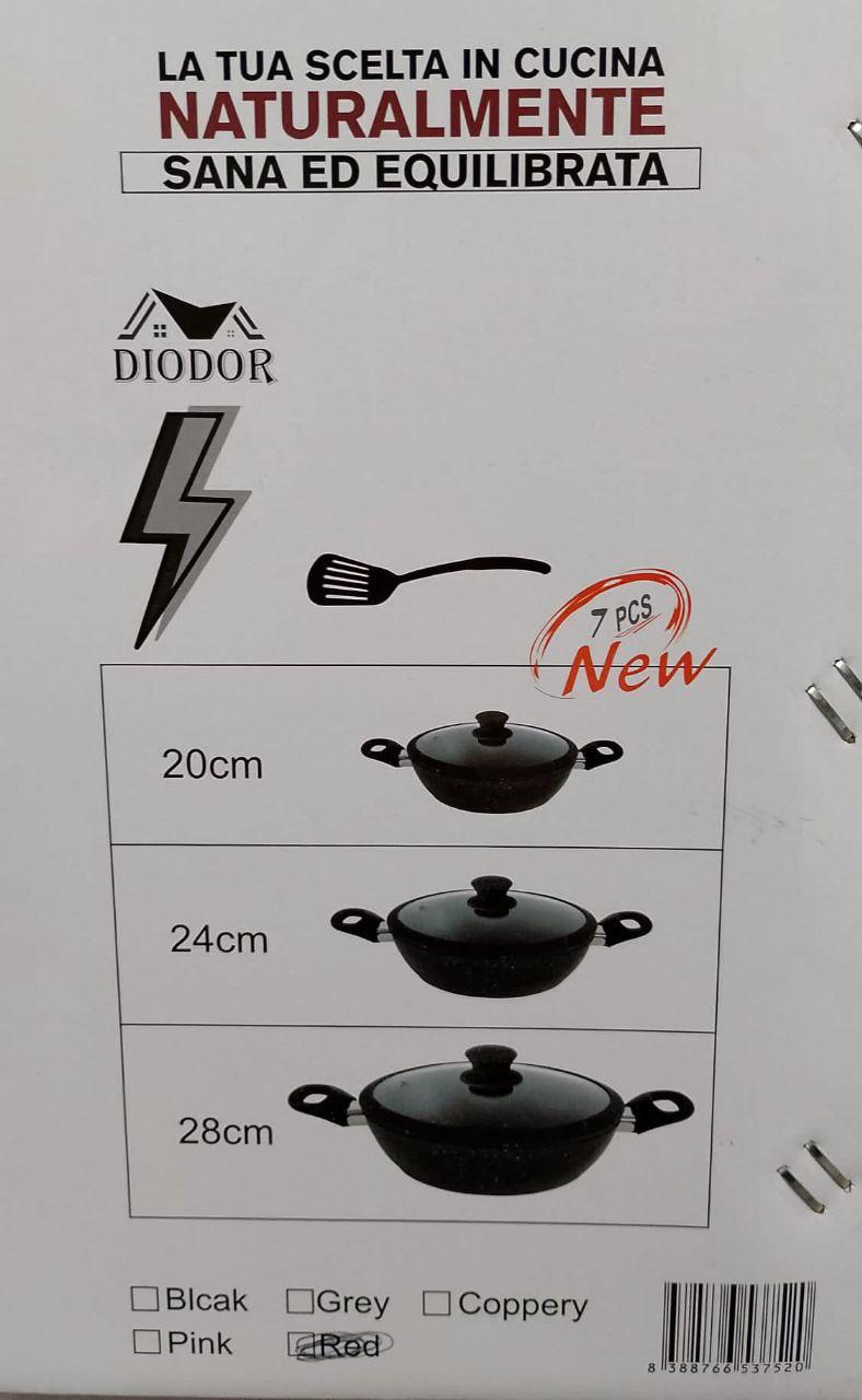 Tris Tegami Bavaria Diodor in Pietra Antiaderente – Cucina Facile e Senza Attaccare