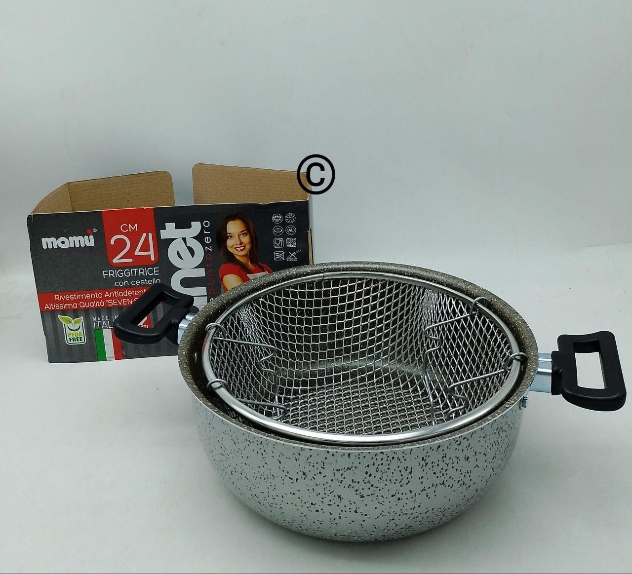 Friggitrice con Cestello 24 cm – Croccantezza Perfetta