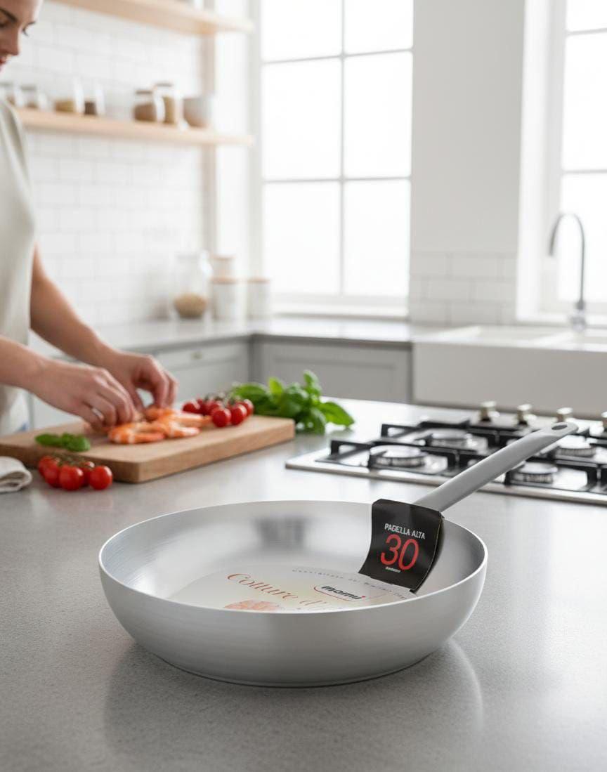 Tris Padelle Alte 22-28-30 cm – Perfette per Ogni Ricetta