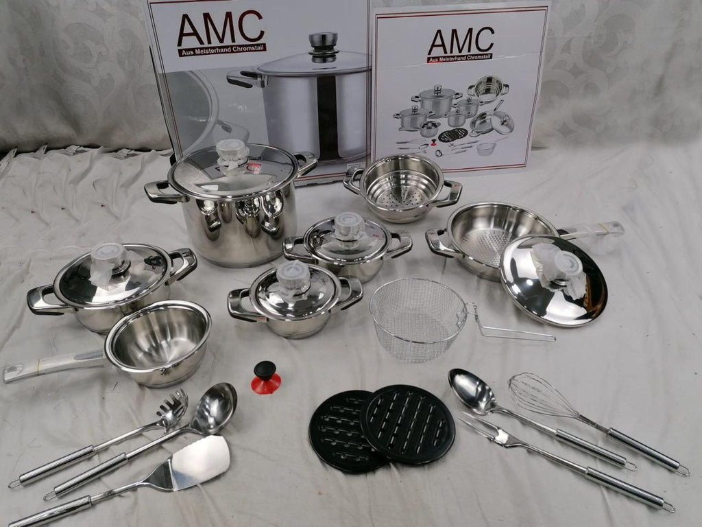 Batteria AMC in Acciaio Inox 23 Pezzi – Qualità Professionale
