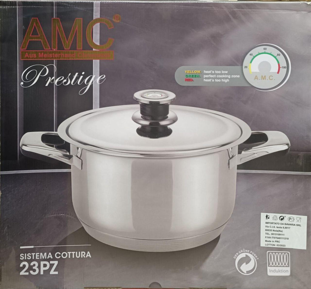 Batteria AMC in Acciaio Inox 23 Pezzi – Qualità Professionale
