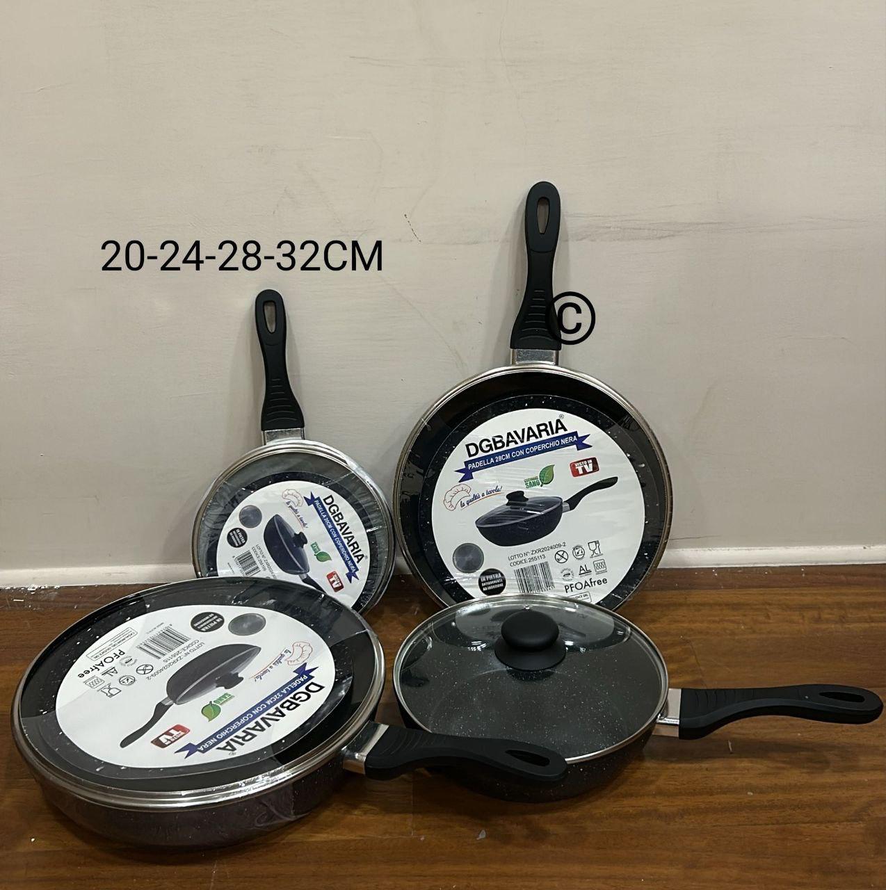 Padelle con Coperchio 4 Pezzi – Cucina Facile e Veloce!