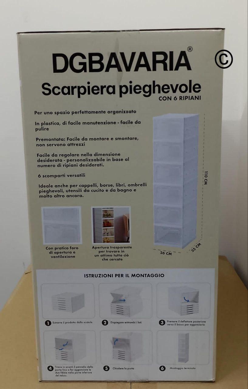Scarpiera Pieghevole 6 Livelli – Organizza le Tue Scarpe con Stile