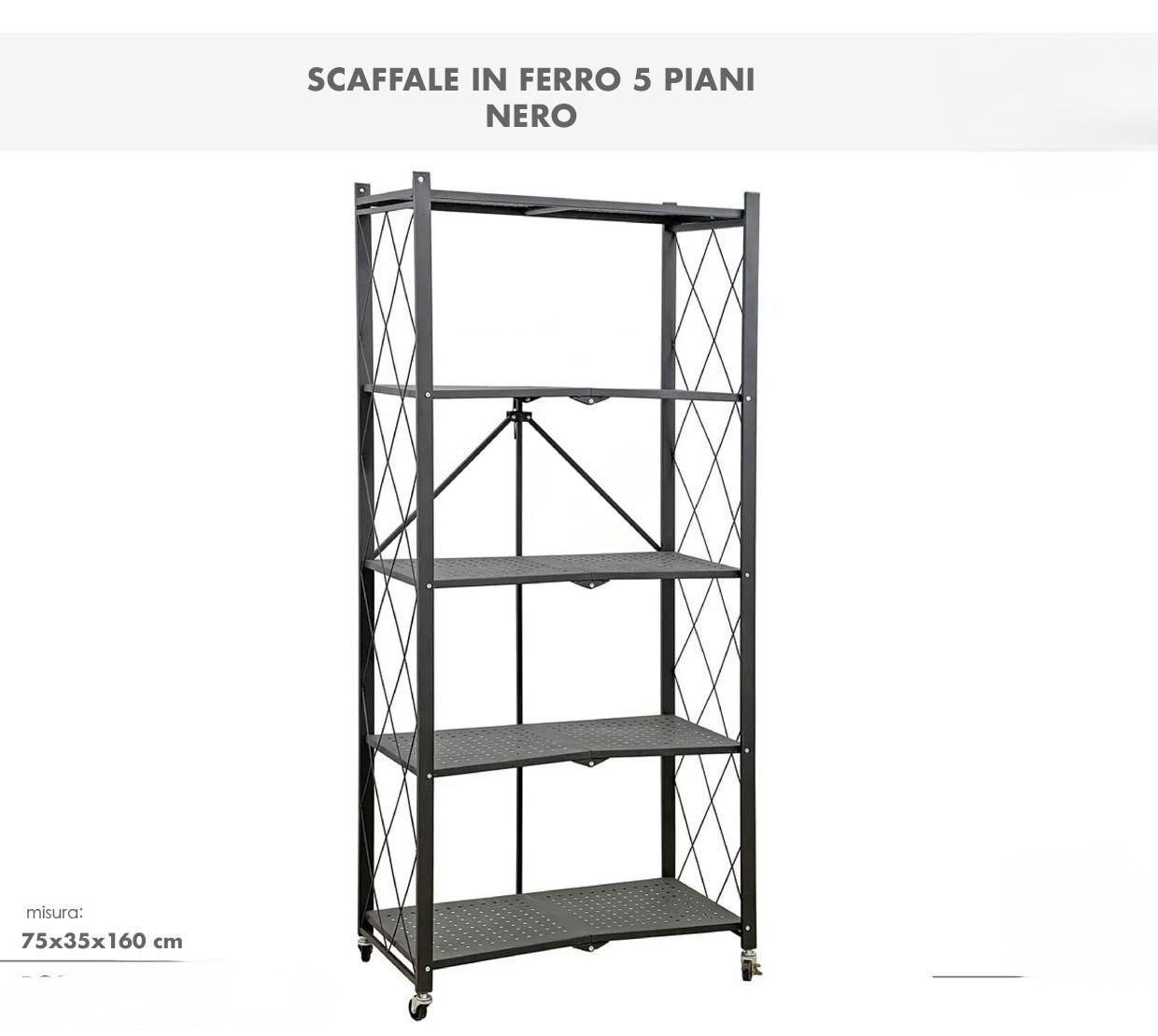 Scaffale Resistente in Ferro – Organizza con Eleganza