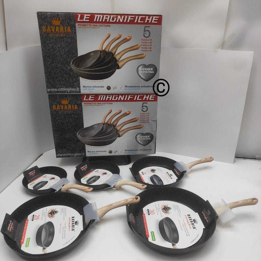 Tris + Extra! Set 5 Padelle per Ogni Ricetta