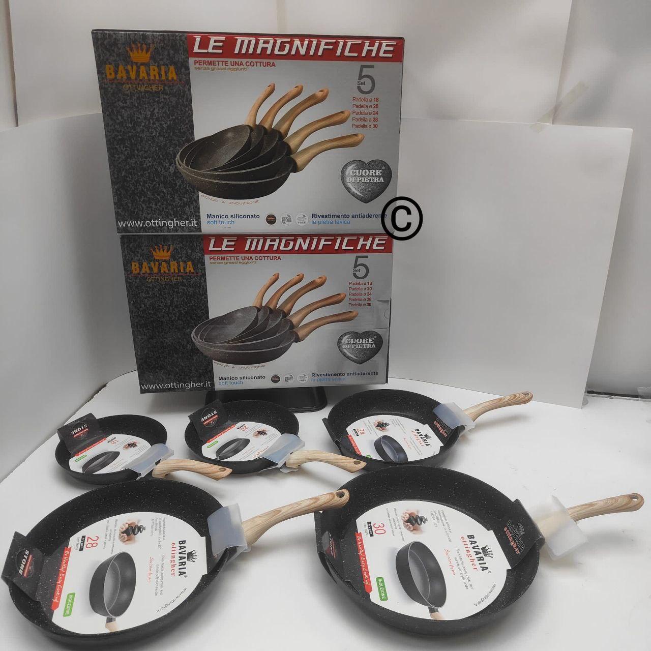 Tris + Extra! Set 5 Padelle per Ogni Ricetta