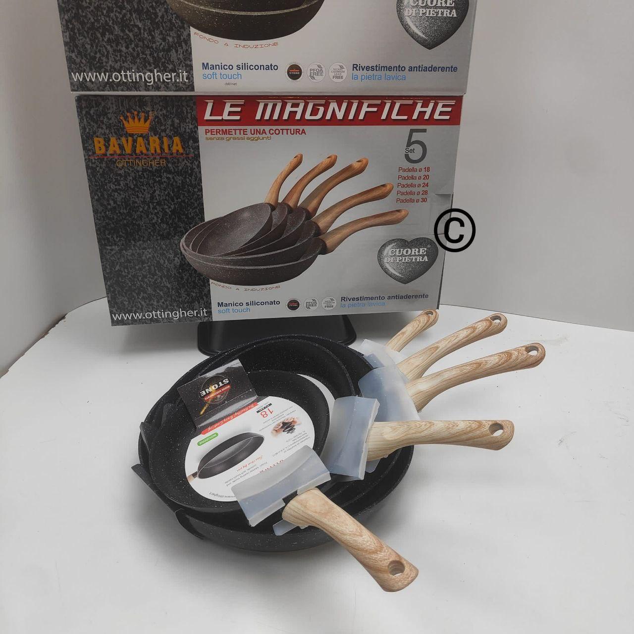 Tris + Extra! Set 5 Padelle per Ogni Ricetta