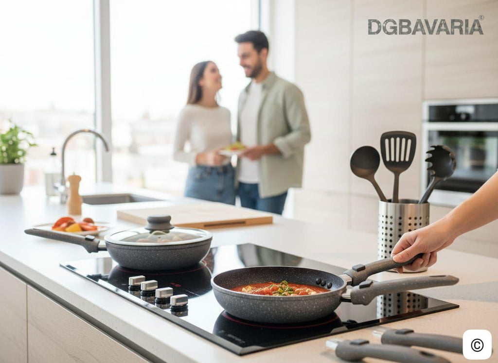 Batteria 14 Pezzi DGBavaria – Padelle in Pietra Antiaderente