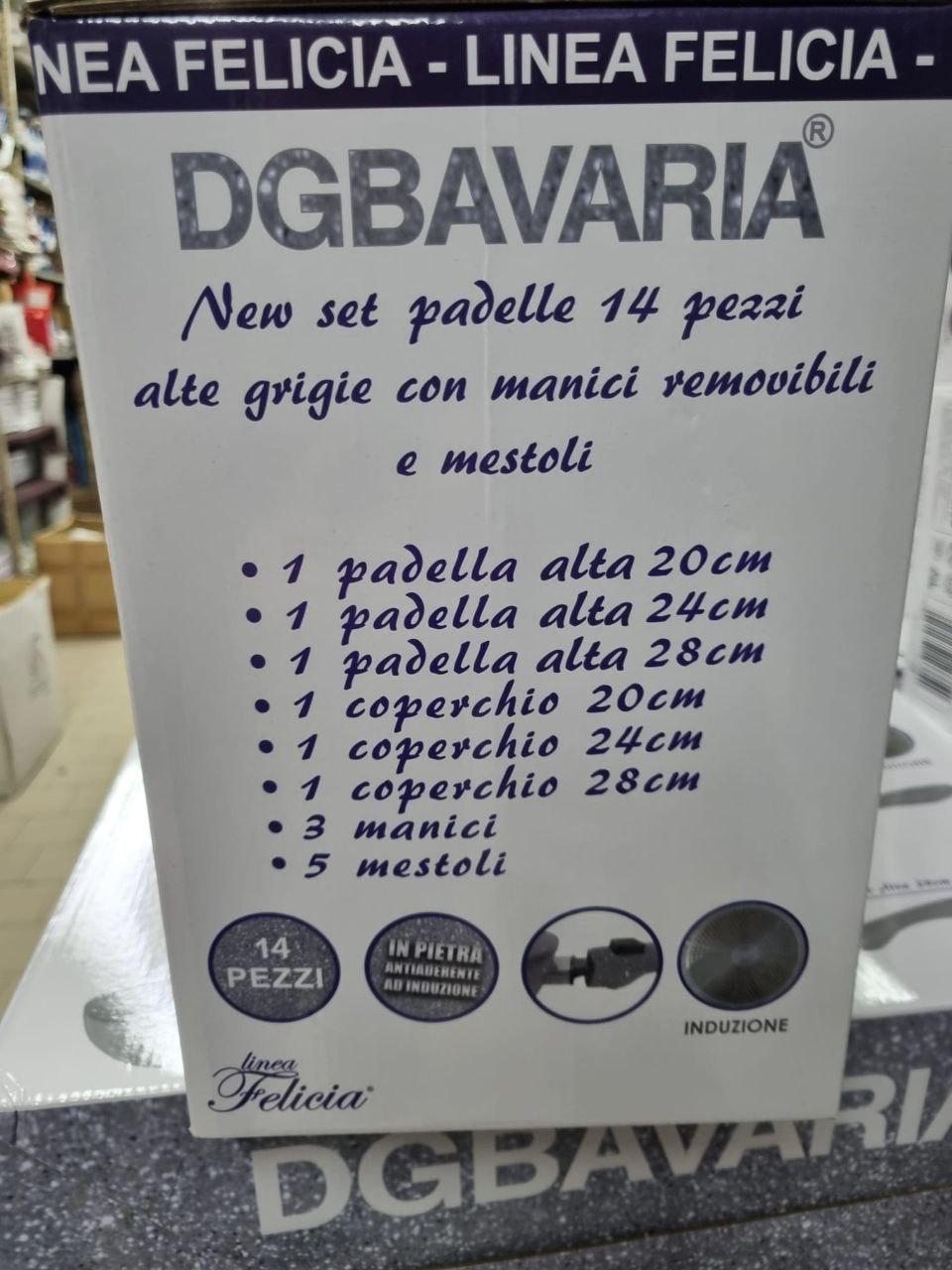 Batteria 14 Pezzi DGBavaria – Padelle in Pietra Antiaderente