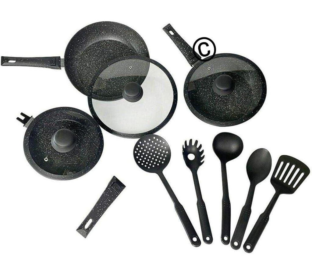 Batteria 14 Pezzi DGBavaria – Padelle in Pietra Antiaderente