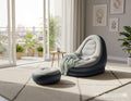 Poltrona Gonfiabile con Pouf Coordinato – Relax Portatile