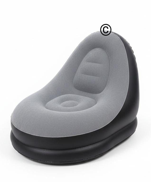 Poltrona Gonfiabile con Pouf Coordinato – Relax Portatile
