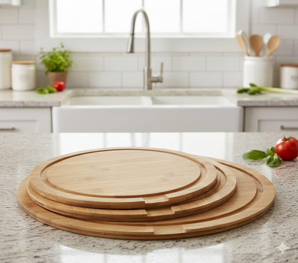 Set 3 Taglieri Rotondi – Perfetti per Tagliare e Servire