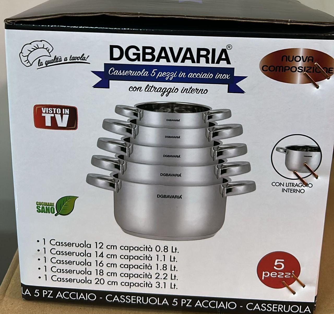 Set Casseruole 5 Pezzi – 2 Manici, Eleganza e Funzionalità