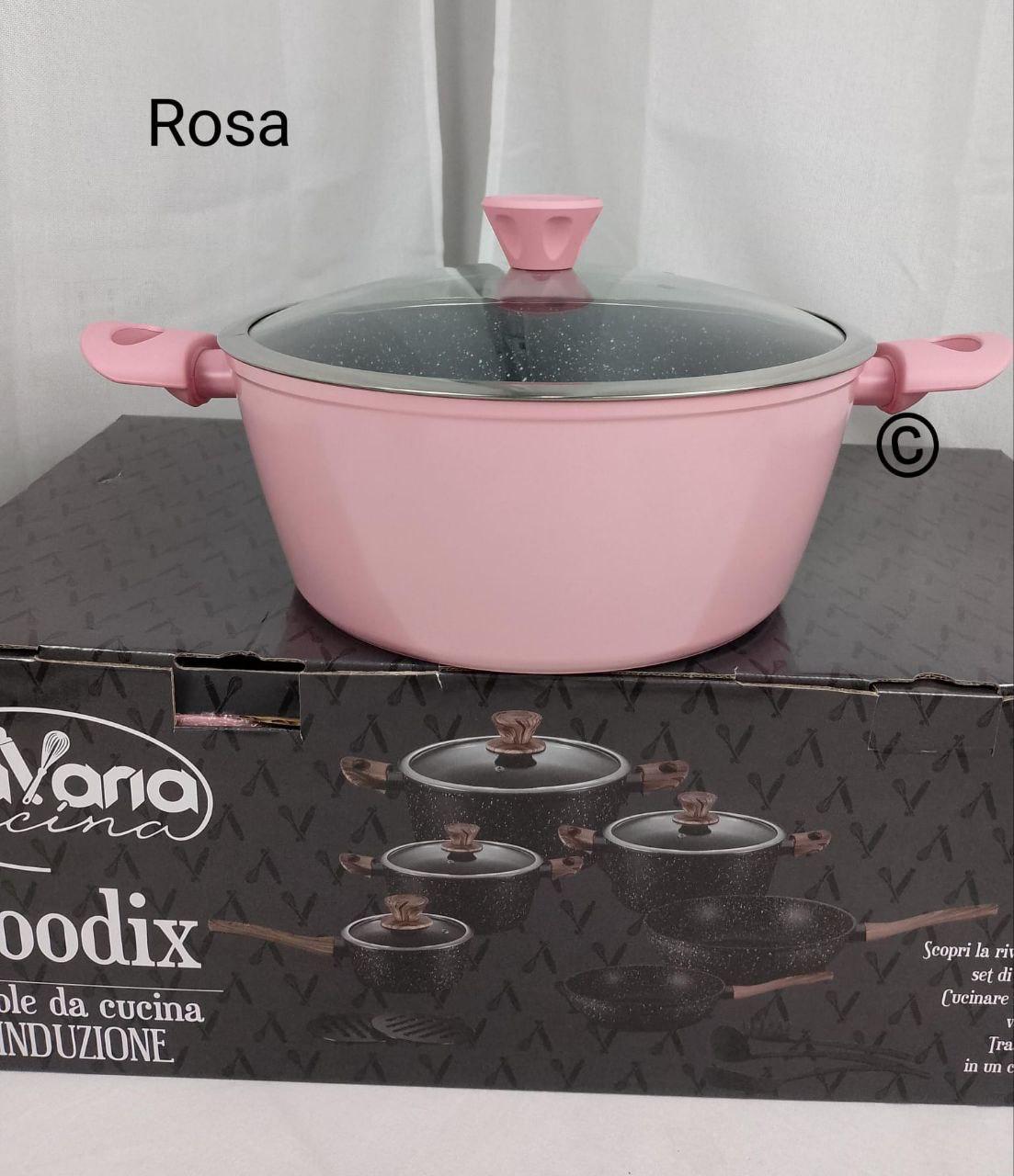 BATTERIA 15 PEZZI IN PIETRA LAVICA ANTIADERENTE