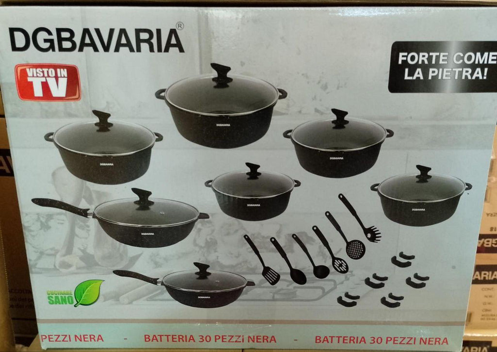 BATTERIA 30 PEZZI DG BAVARIA IN PIETRA ANTIADERENTE