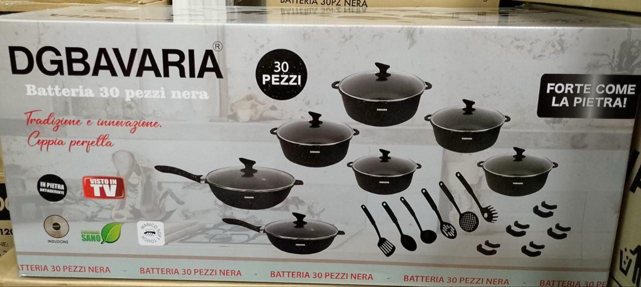 BATTERIA 30 PEZZI DG BAVARIA IN PIETRA ANTIADERENTE