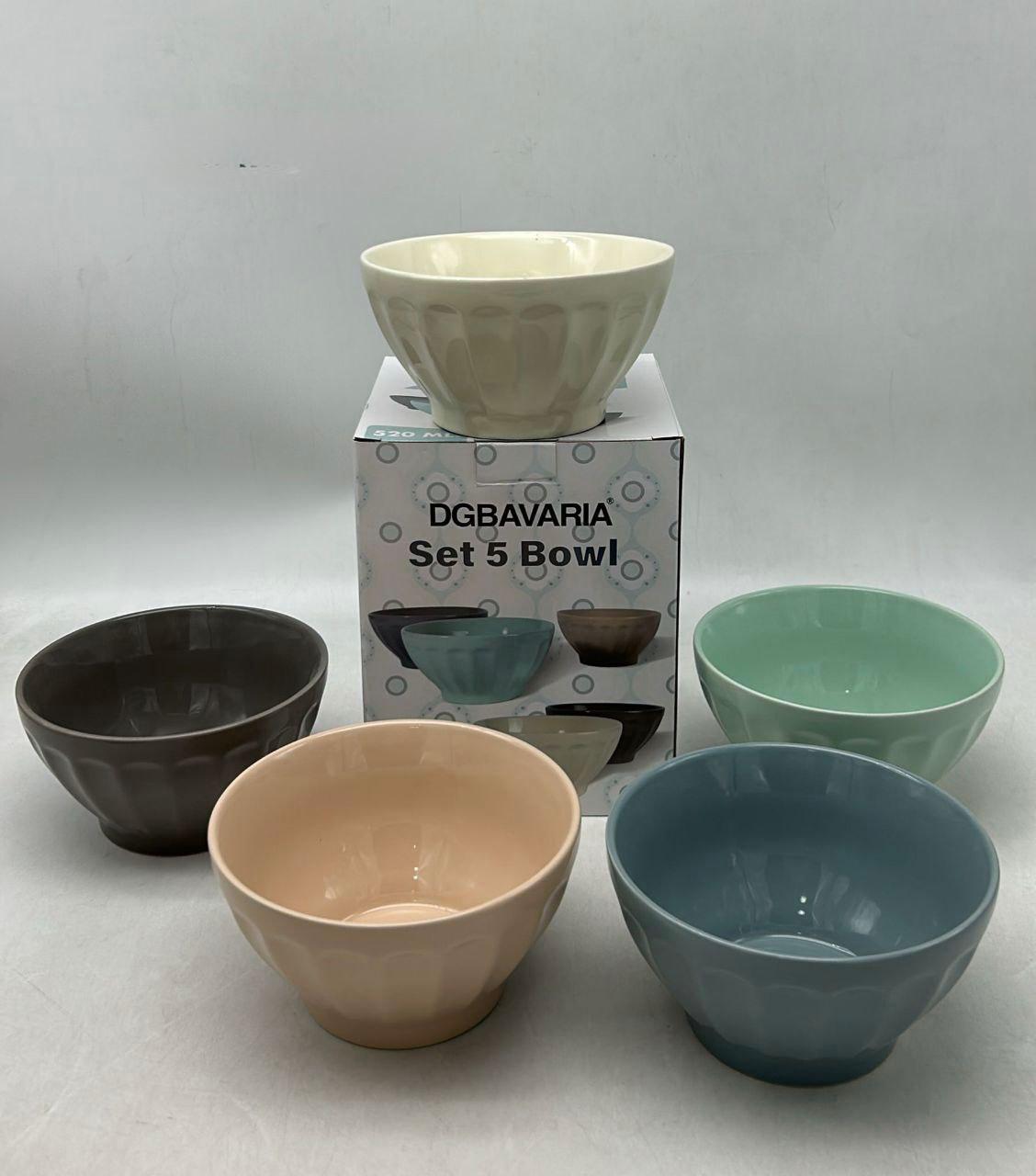 Set Ciotole in Ceramica (5 Pezzi) – Stile e Funzionalità in Cucina