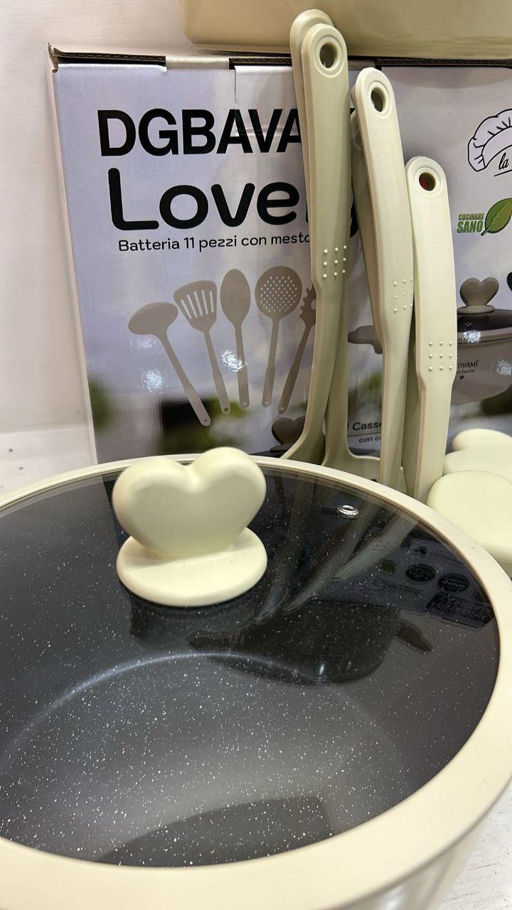 Set Casseruole 11 Pezzi in Pietra Lavica Antiaderente – Cucina Sana e Senza Sforzo