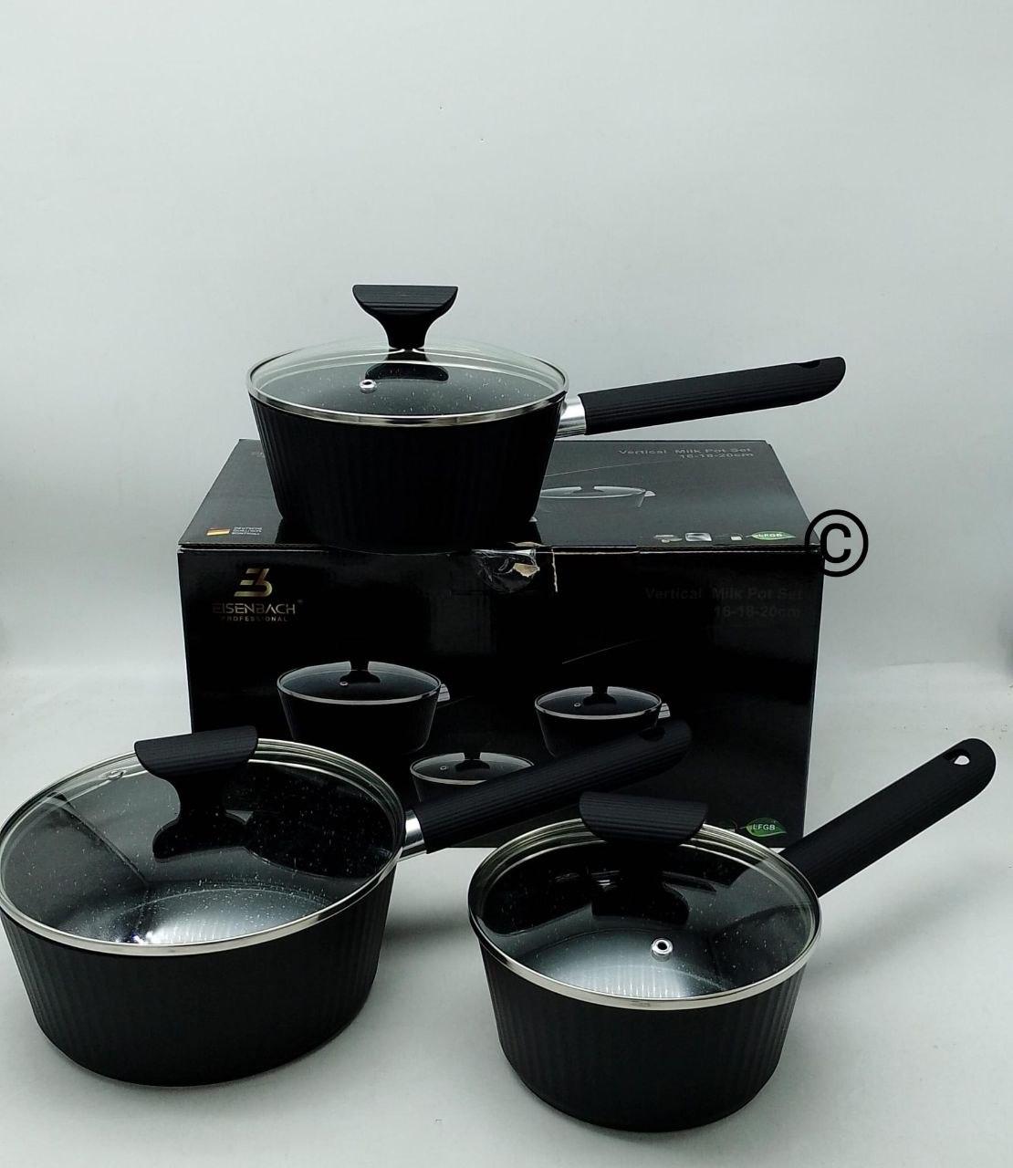 Set 3 Pentolini con Coperchio – Praticità e Qualità in Cucina