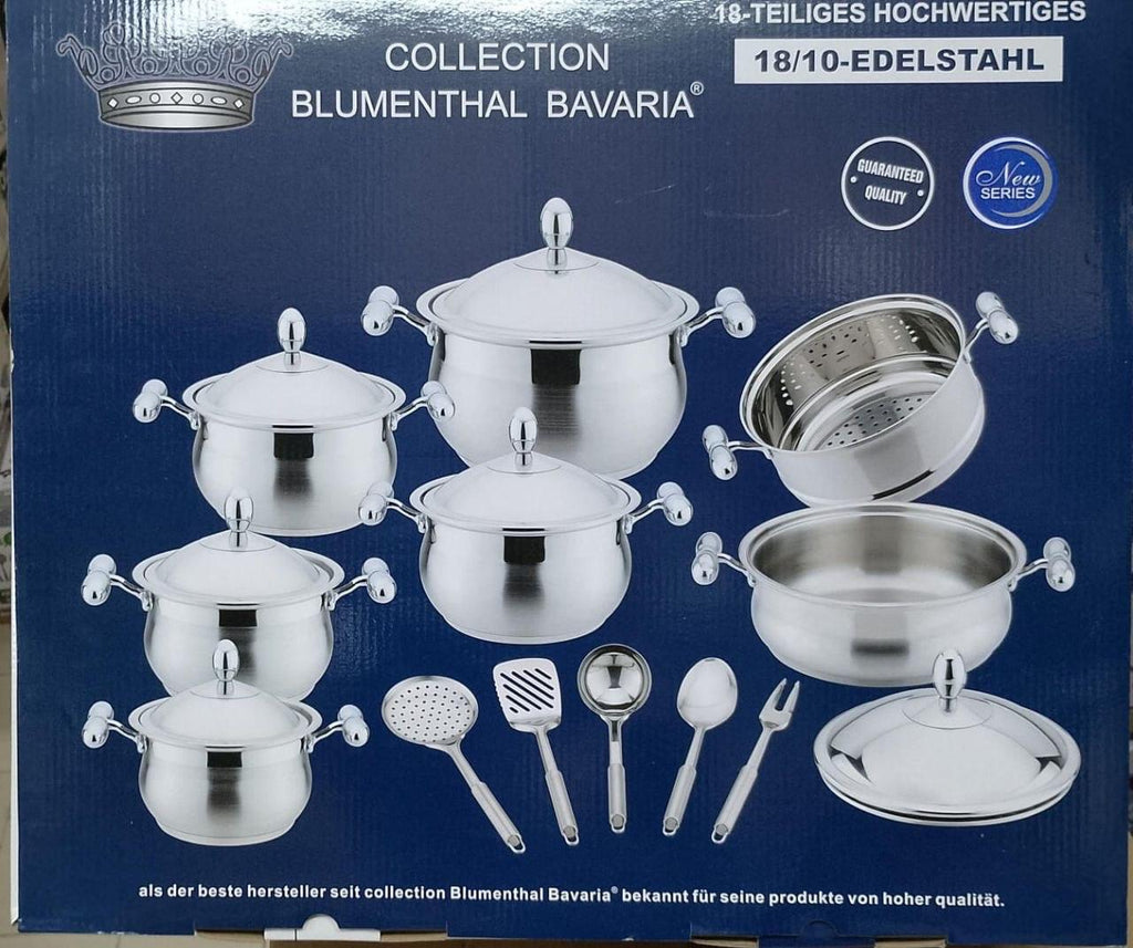Batteria Pentole Dietetiche 18 Pezzi – Cucina Sana e Senza Grassi