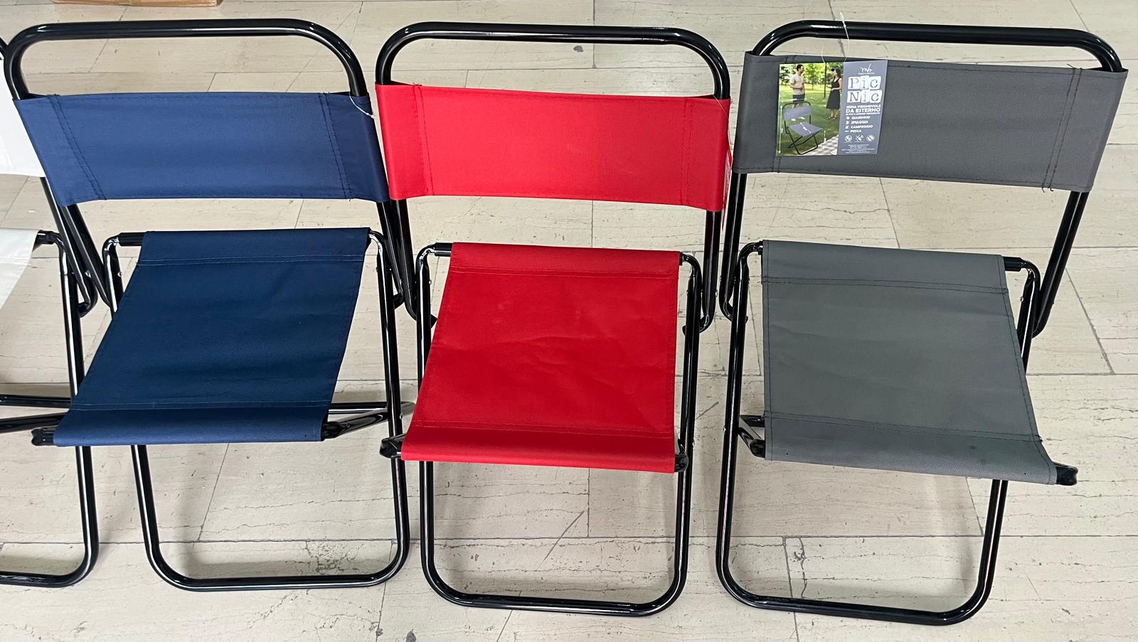 Sedia Pieghevole – Ideale per Casa, Giardino e Campeggio