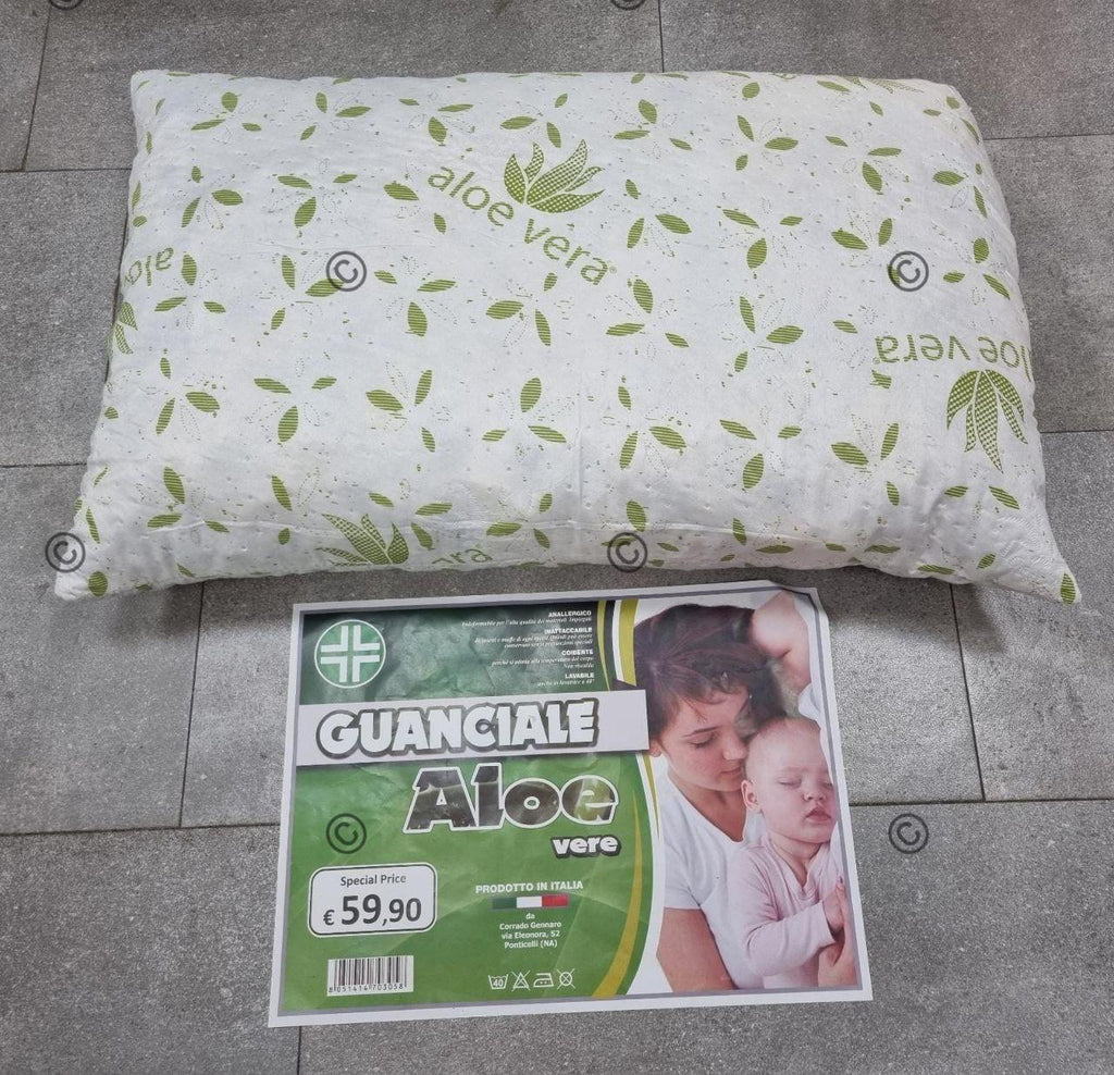 Guanciale Aloe Vera – Cuscino Anallergico, Morbido e Traspirante per un Sonno Rigenerante