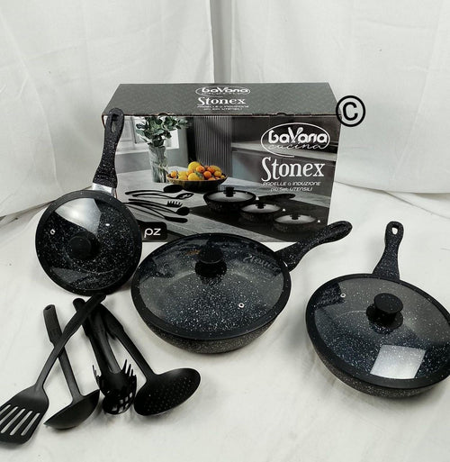 Batteria Cucina 11 Pezzi – Padelle Alte per una Cucina Professionale