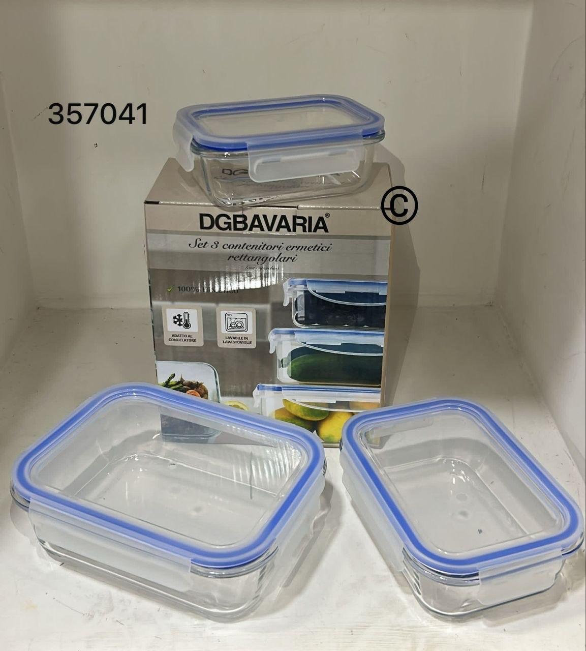 Set 3 Contenitori Rettangolari con Coperchio Ermetico – Conservazione Perfetta e Massima Freschezza