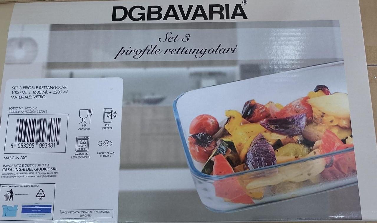 Pirofile da Forno (Set da 3) – Resistenti e Versatili