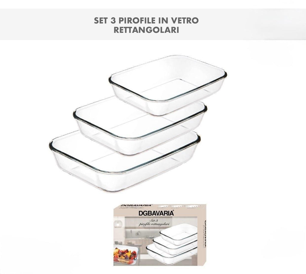 Pirofile da Forno (Set da 3) – Resistenti e Versatili