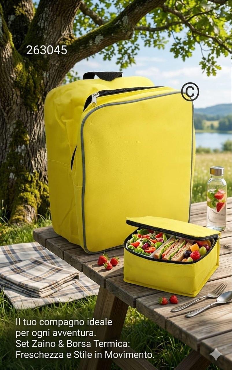 Zaino Isotermico con Borsa – Trasporta Cibi e Bevande in Sicurezza